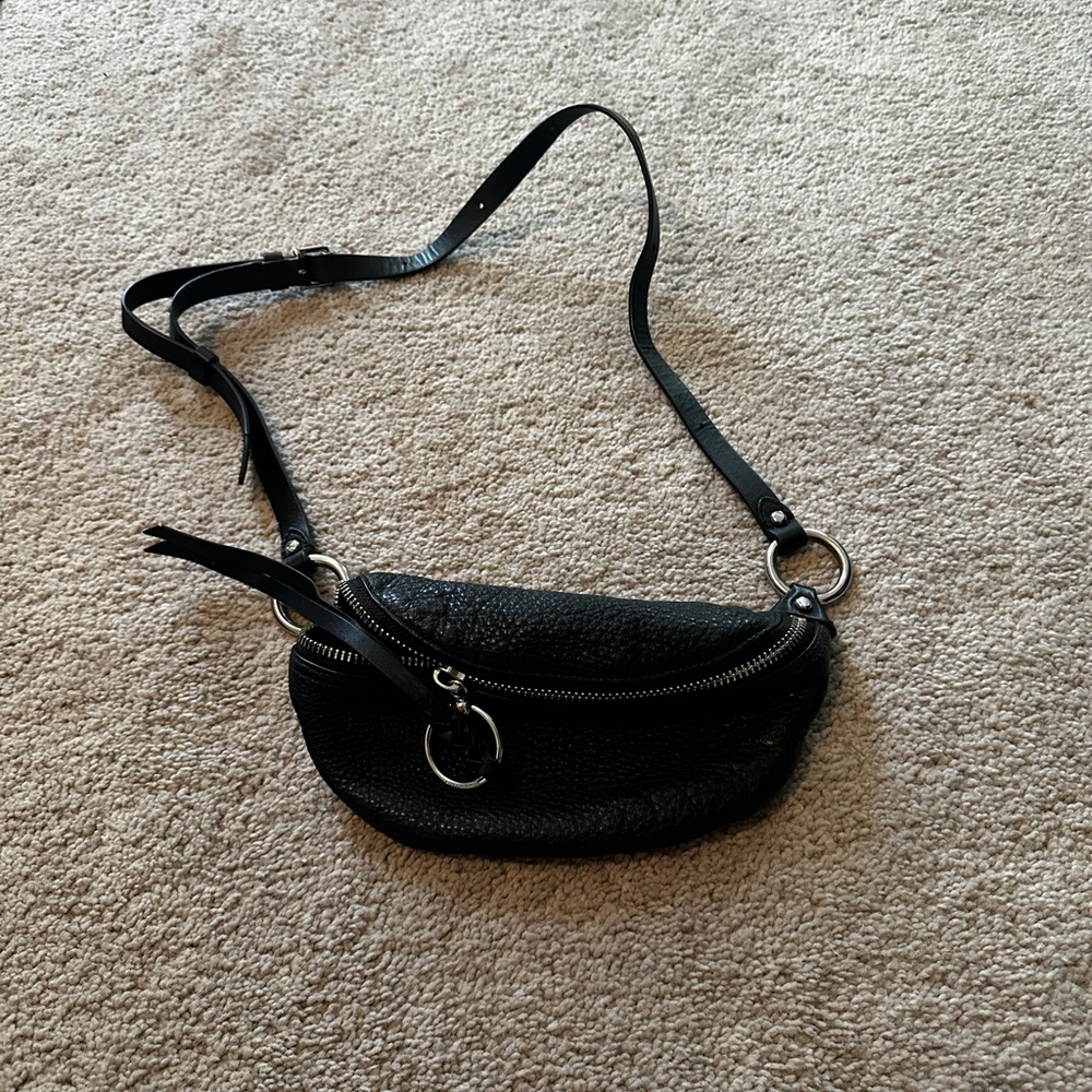 Rebecca Minkoff Black Textured Crossbody Bag